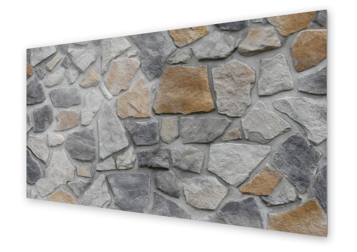 Panel kuchenny HOMEPRINT Szary kamień 120x60 cm