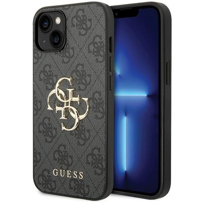 Etui GUESS 4G Big Metal Logo do Apple iPhone 15 Plus Szary