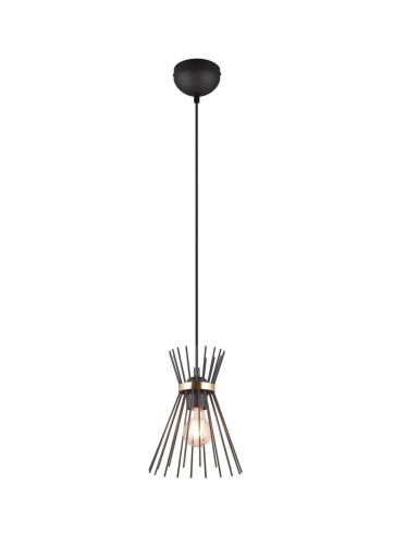 Rod lampa wisząca 1xE14 czarna/złota R31531080