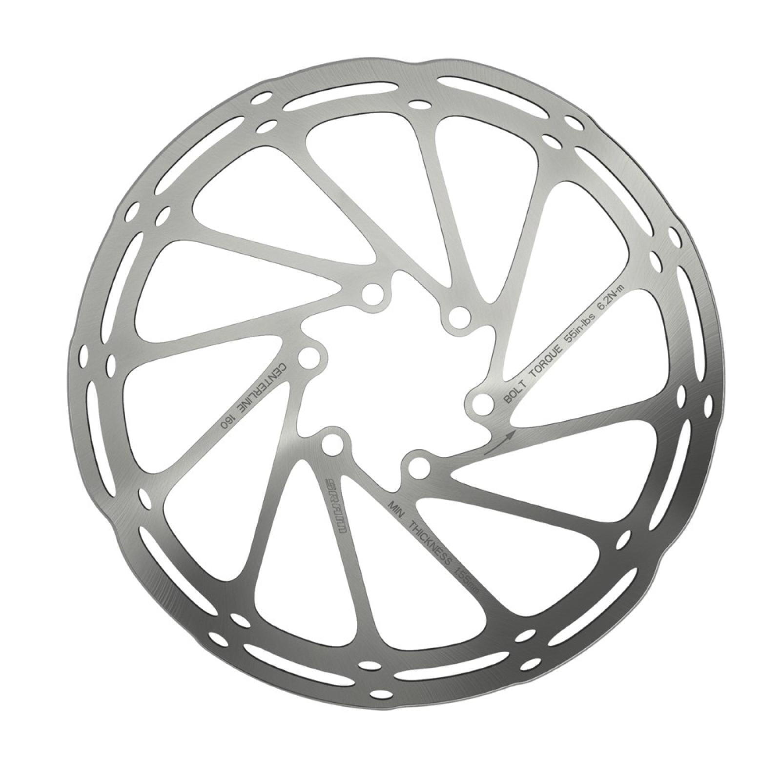 Sram Tarcza hamulcowa Centerline srebrny / Mocowanie tarczy: na śruby / Rozmiar: 180 mm