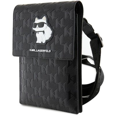 Karl Lagerfeld Torebka Klwbsakhpck Czarny/Black Saffiano Monogram Choupette