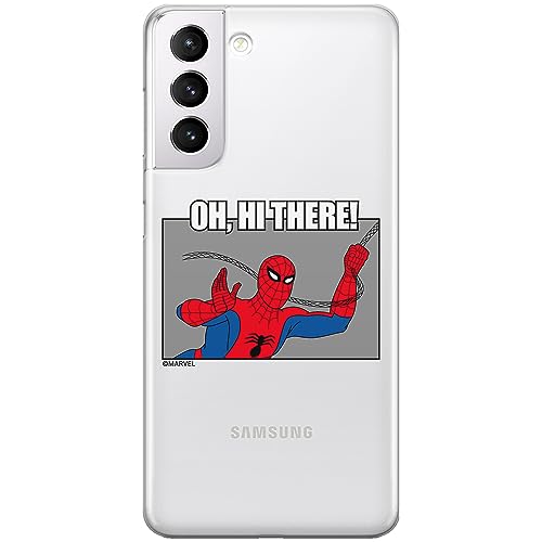 ERT GROUP etui na telefon Samsung S21 PLUS, case oryginalny i oficjalnie licencjonowany przez Marvel, wzór Spider Man 032, optymalnie dopasowane, plecki z TPU częściowo przeźroczyste