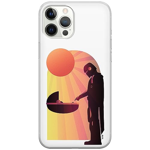 ERT GROUP etui na telefon Iphone 12 PRO MAX, case oryginalny i oficjalnie licencjonowany przez Star Wars, wzór Baby Yoda 031, optymalnie dopasowane, plecki z TPU