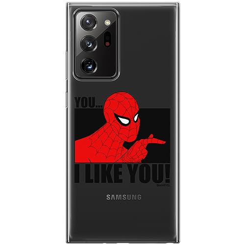 ERT GROUP etui na telefon Samsung GALAXY NOTE 20 ULTRA, case oryginalny i oficjalnie licencjonowany przez Marvel, wzór Spider Man 034, optymalnie dopasowane, plecki z TPU częściowo przeźroczyste