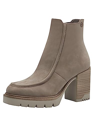 Tamaris Damskie botki 1-25330-41, szarobrązowy, 40 EU