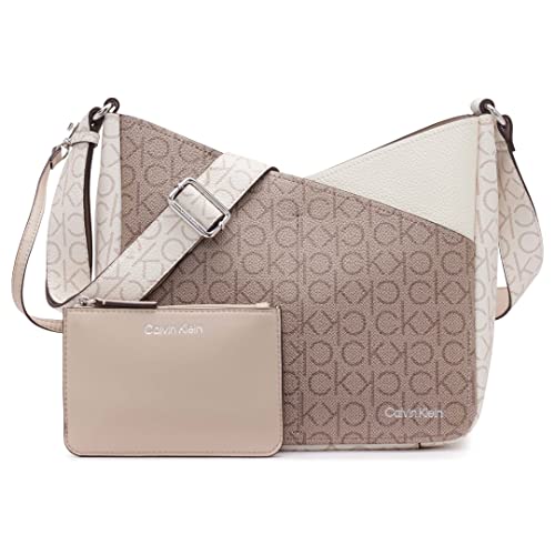 Calvin Klein Damski krzyż Zoe, migdałowy/szarobrązowy/waniliowy/khaki/białe logo, jeden rozmiar, Migdałowy/szarobrązowy/waniliowy/khaki/cherub białe logo, Rozmiar Uniwersalny