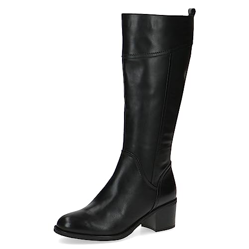 Caprice Damskie 9-25500-41 kozaki na obcasie, Czarna papka, 39 EU