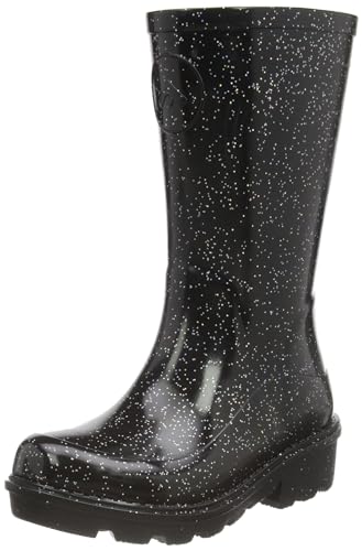 Fitflop Cudownie modne buty dziecięce unisex, Czarny połyskujący