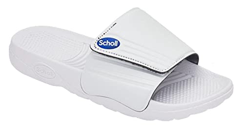 Scholl Nautilus, Sandały męskie slajdy, Biały, 43 EU