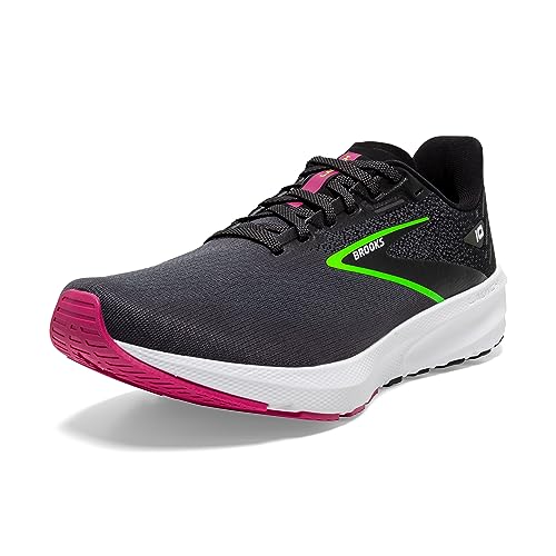 Brooks Launch 10, Trampki damskie, Black/Blackened Pearl/Green, 41 EU, Black Blackened Pearl Green, 41 EU