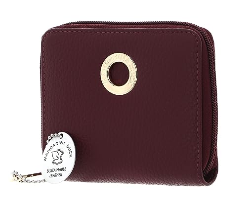 Mandarina Duck Mellow Leather Wallet, Akcesoria Podróżne-Portfele damskie, Windsor Wine, OneSize