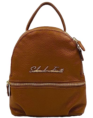 Salvadore Feretti Women's Backpack-Bag SF0580 plecak, wielbłąd, wielbłąd, m