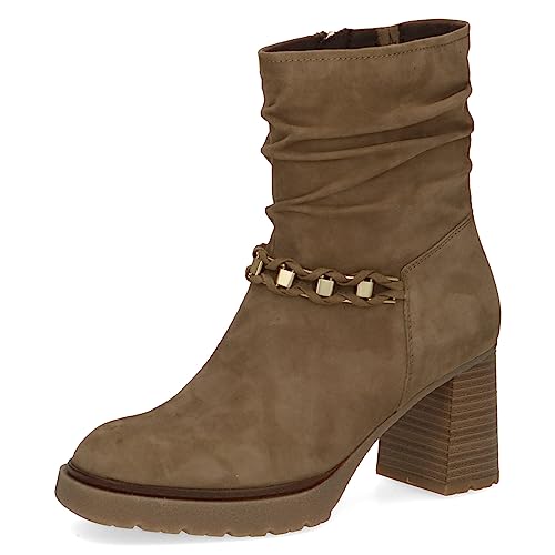 CAPRICE Damskie botki 9-25438-41 szerokość G, Apple Suede, 42 EU