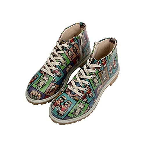 DOGO Shortcut Boots, Botki Damskie, Wielobarwny, 37 EU
