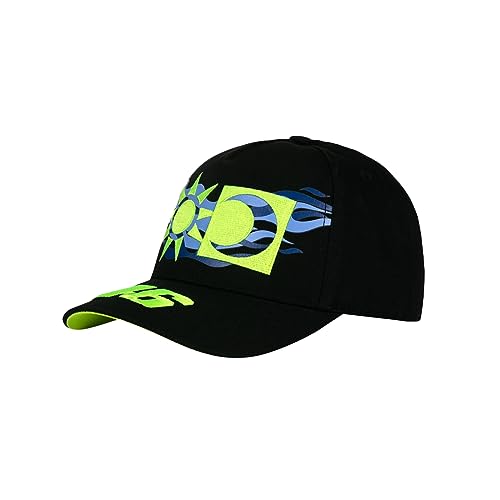 VALENTINO ROSSI Czapka dziecięca VR46 WRT Line, Dzieci, Czarna, Jeden Rozmiar