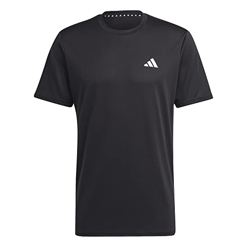 adidas Męski T-shirt (Short Sleeve) Tr-Es Base T, czarny/biały, IC7428, L