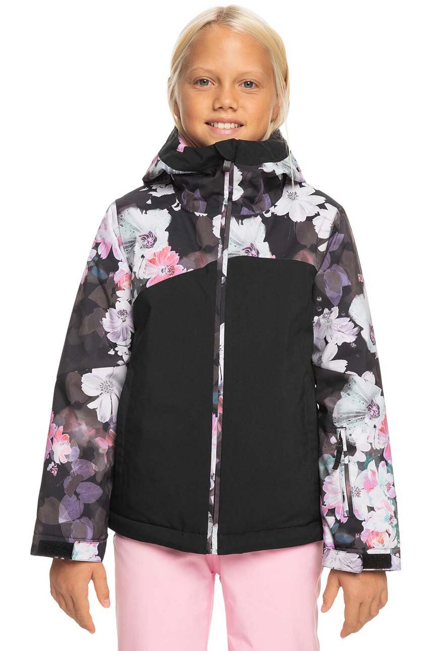 Roxy kurtka narciarska dziecięca GREYWOOD GIRL J SNJT kolor czarny