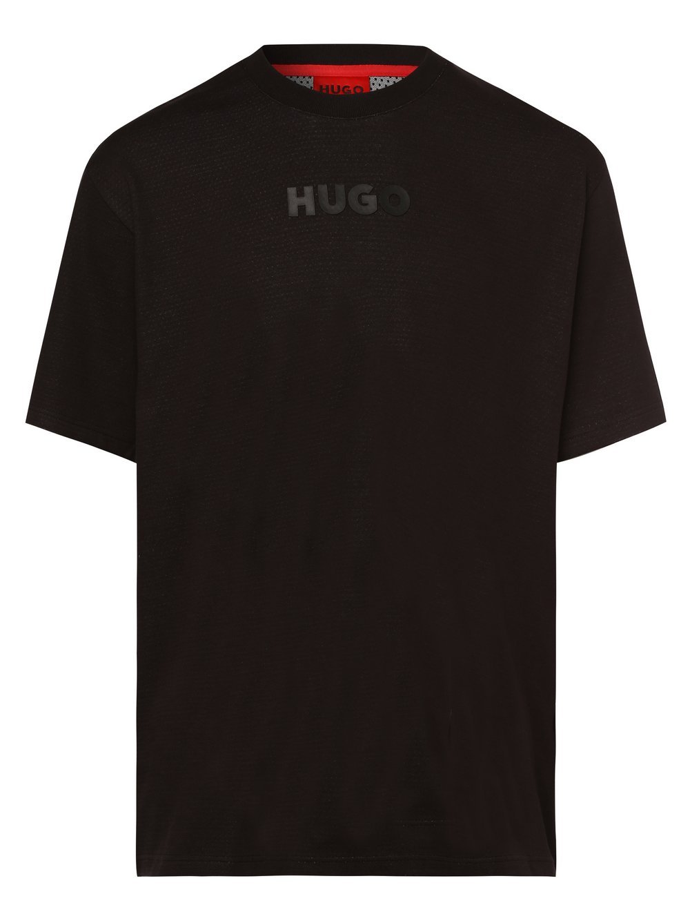 HUGO - T-shirt męski  Daktai, czarny
