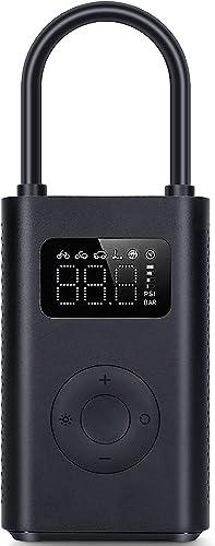 NK Xiaomi Portable Air Pump 2, przenośna mini sprężarka powietrza, do 150 PSI, 6 trybów pompowania, bateria 2000 mAh, wyświetlacz LCD, czujnik ciśnienia do samochodu i motocykla