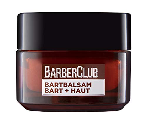 L'Oréal Men Expert Barber Club balsam do brody Bart + skóra, balsam do brody z eterycznym drewnem cedrowym pielęgnuje brodę i twarz oraz zapewnia pełniejszą brodę (1 x 50 ml)