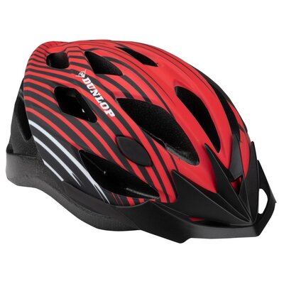 Kask rowerowy DUNLOP 1049342 Czerwono-czarny (rozmiar S)