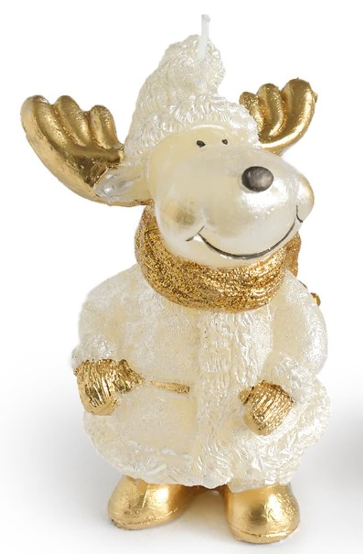 Świeca ŁOŚ figurka 10x13cm parafinowa złota
