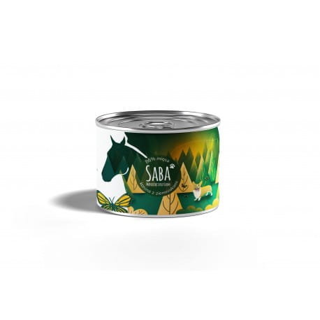 Mokra karma dla psa - konina (86%) z ziemniakami SABA 410g