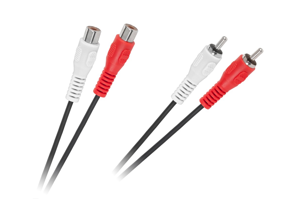 Zdjęcia - Kabel  2 x RCA wtyk - 2 x RCA gniazdo 5m