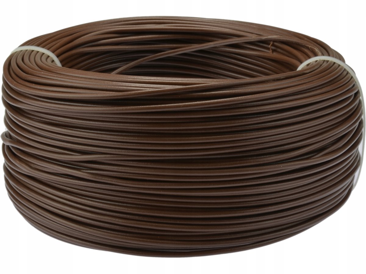 Kabel przewód linka giętki LGY 0,75mm2 brąz 100m