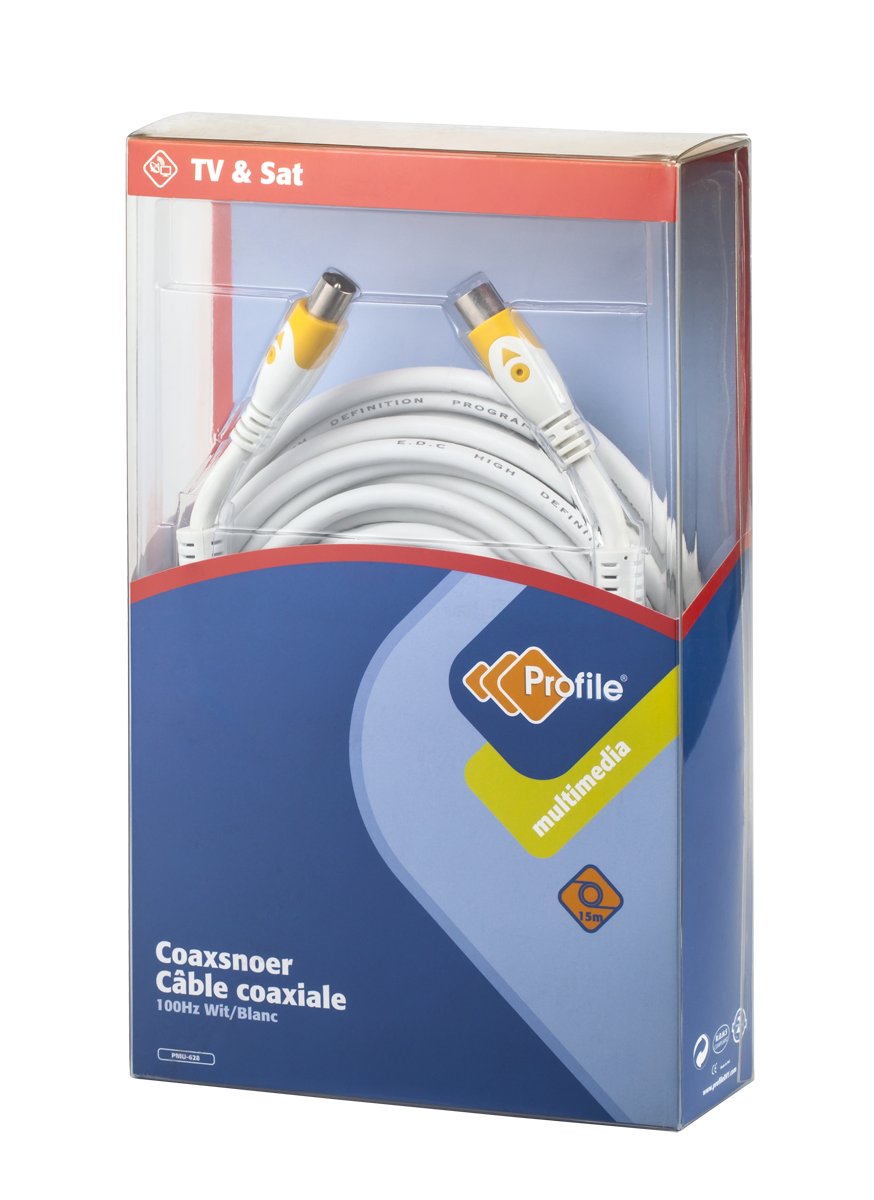 LP KPO3970-15 Kabel tv-video biały z filtrami 15m LEC-KPO3970-15