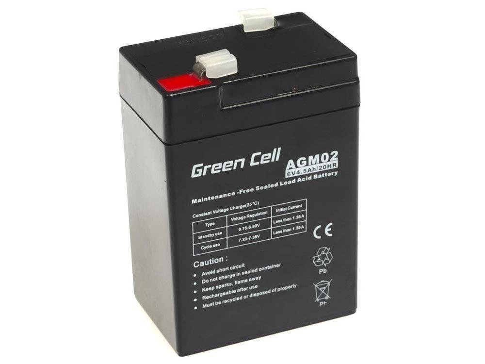 Green Cell akumulator żelowy AGM 6V 4.5Ah AGM02 4,5Ah