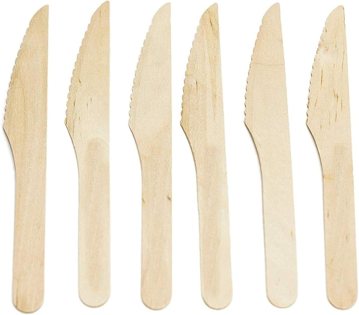 Noże drewniane do obiadu Ekologia sztućce 200 szt