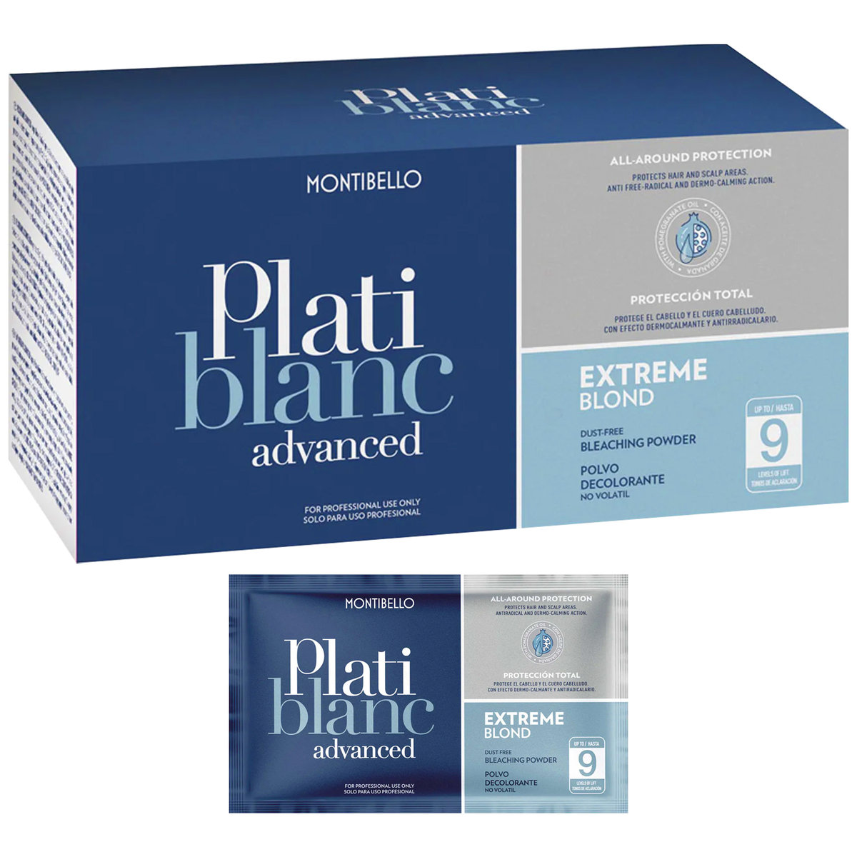 Montibello PLATIBLANC LVL 9 - rozjaśniacz do włosów, precyzyjnie rozjaśnia do 9 tonów, trwały i wyrazisty kolor