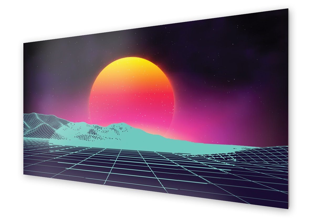 Panel kuchenny HOMEPRINT Futurystyczny krajobraz 120x60 cm