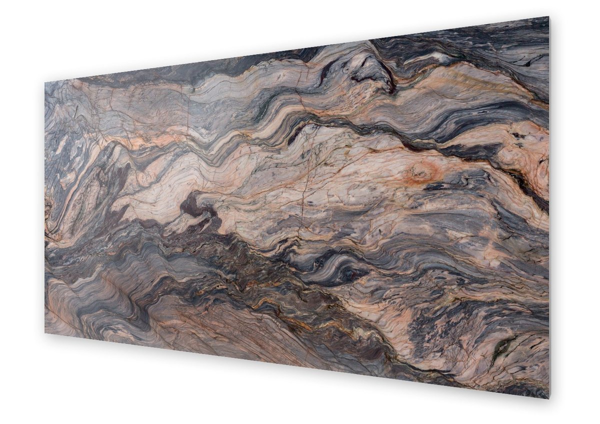 Panel kuchenny HOMEPRINT Brązowy kamień 120x60 cm