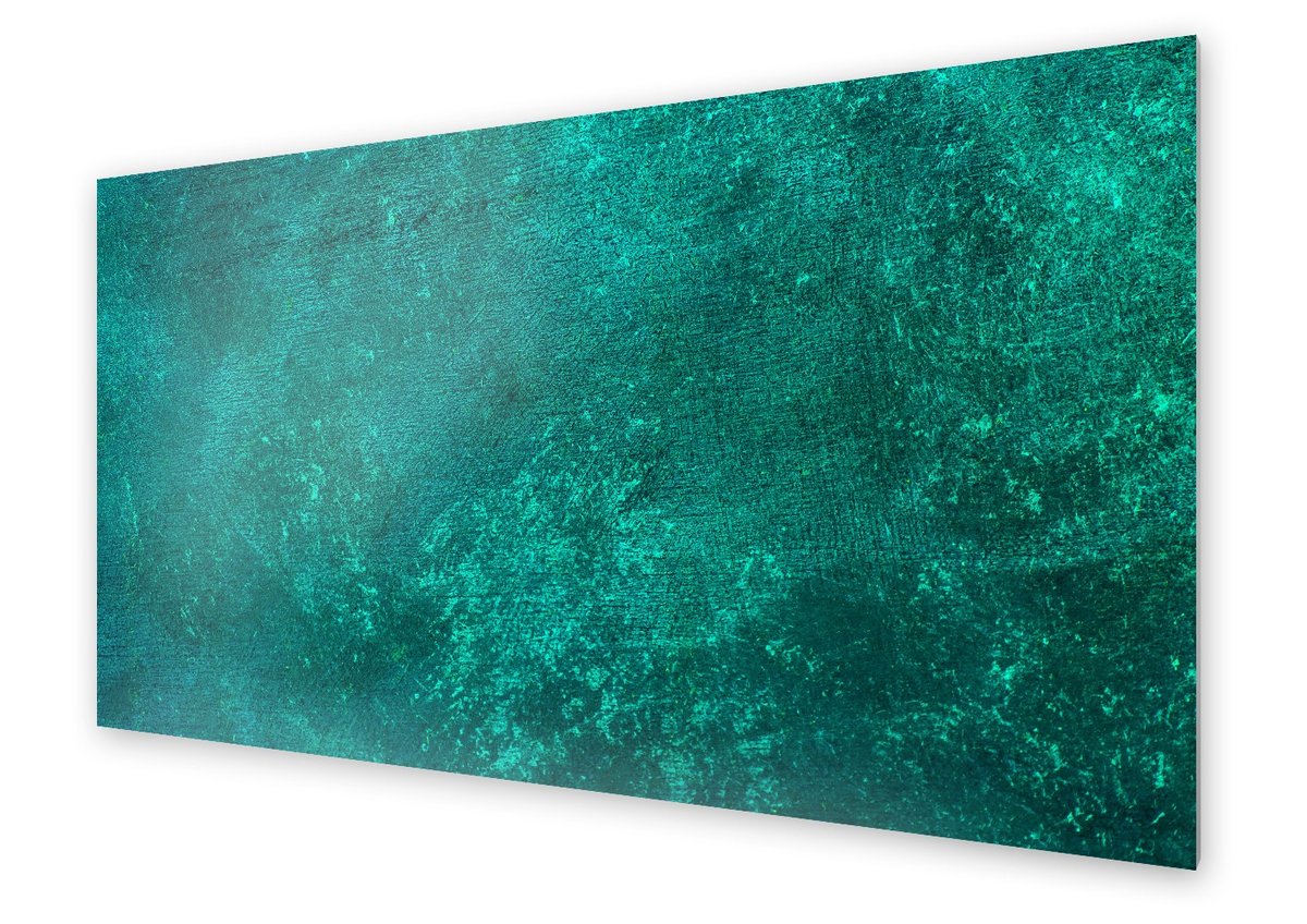 Panel kuchenny HOMEPRINT Teksturowe tło turkusowe 125x50 cm
