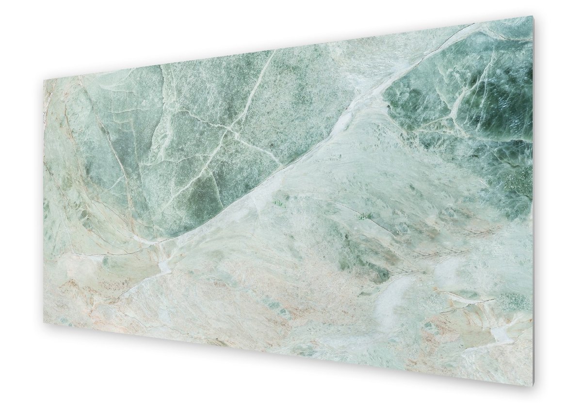Panel kuchenny HOMEPRINT Marmur w odcieniach zieleni 100x50 cm
