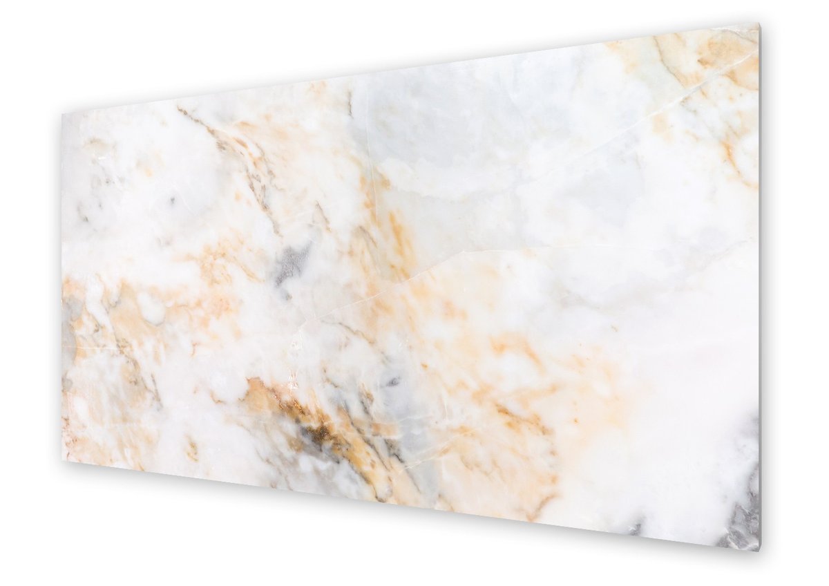 Panel kuchenny HOMEPRINT Biało brązowy marmur 140x70 cm