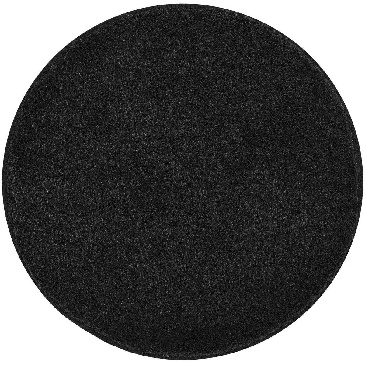 Kleine Wolke 5405926307 dywanik łazienkowy Relax 60 cm okrągły czarny 5405 926 307