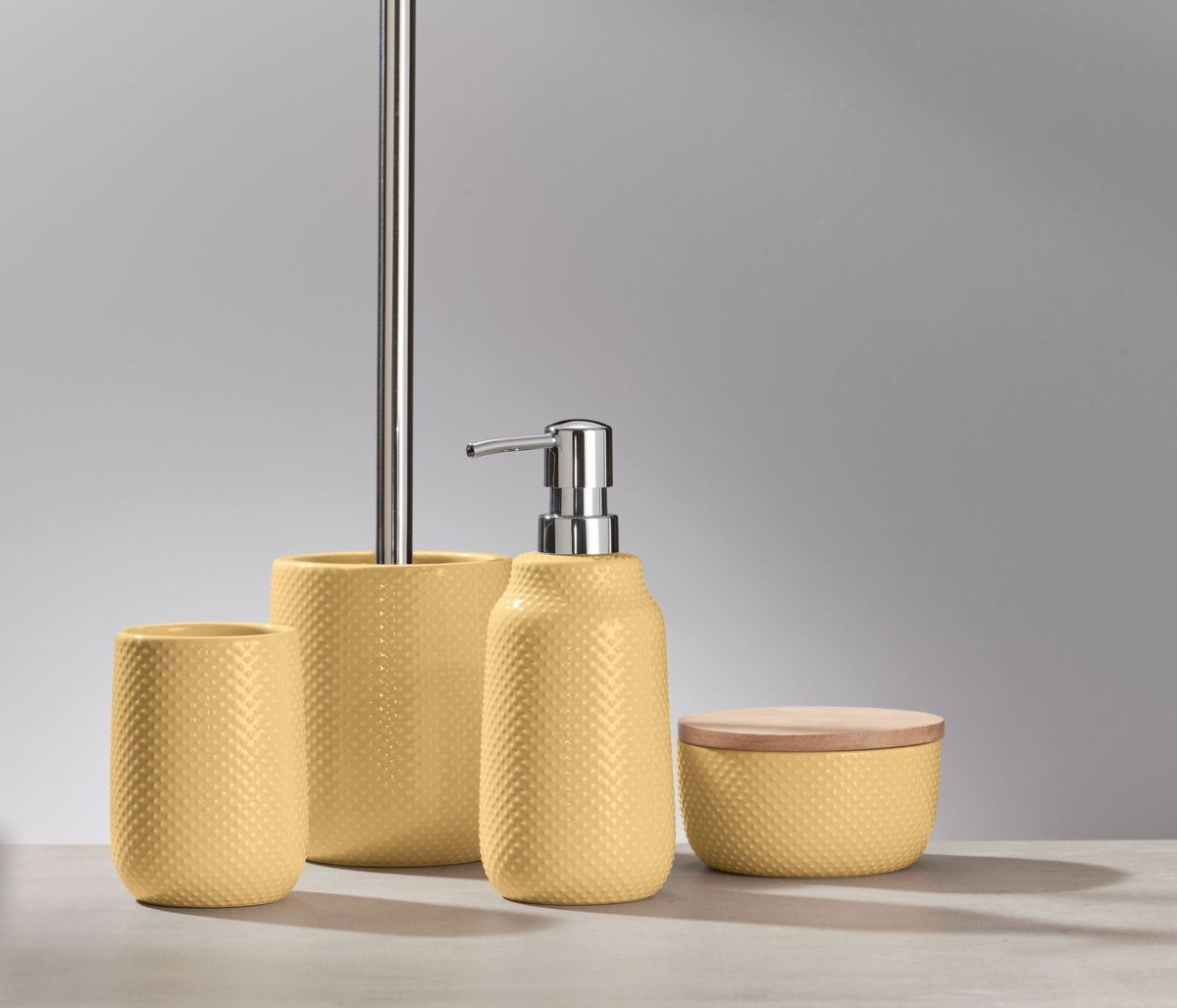 Kleine Wolke Dotty Pojemnik żółty