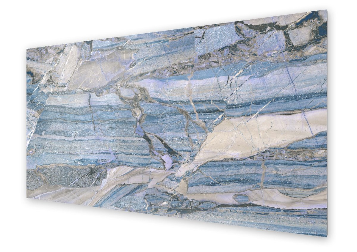 Panel kuchenny HOMEPRINT Piękny błękitny marmur 125x50 cm
