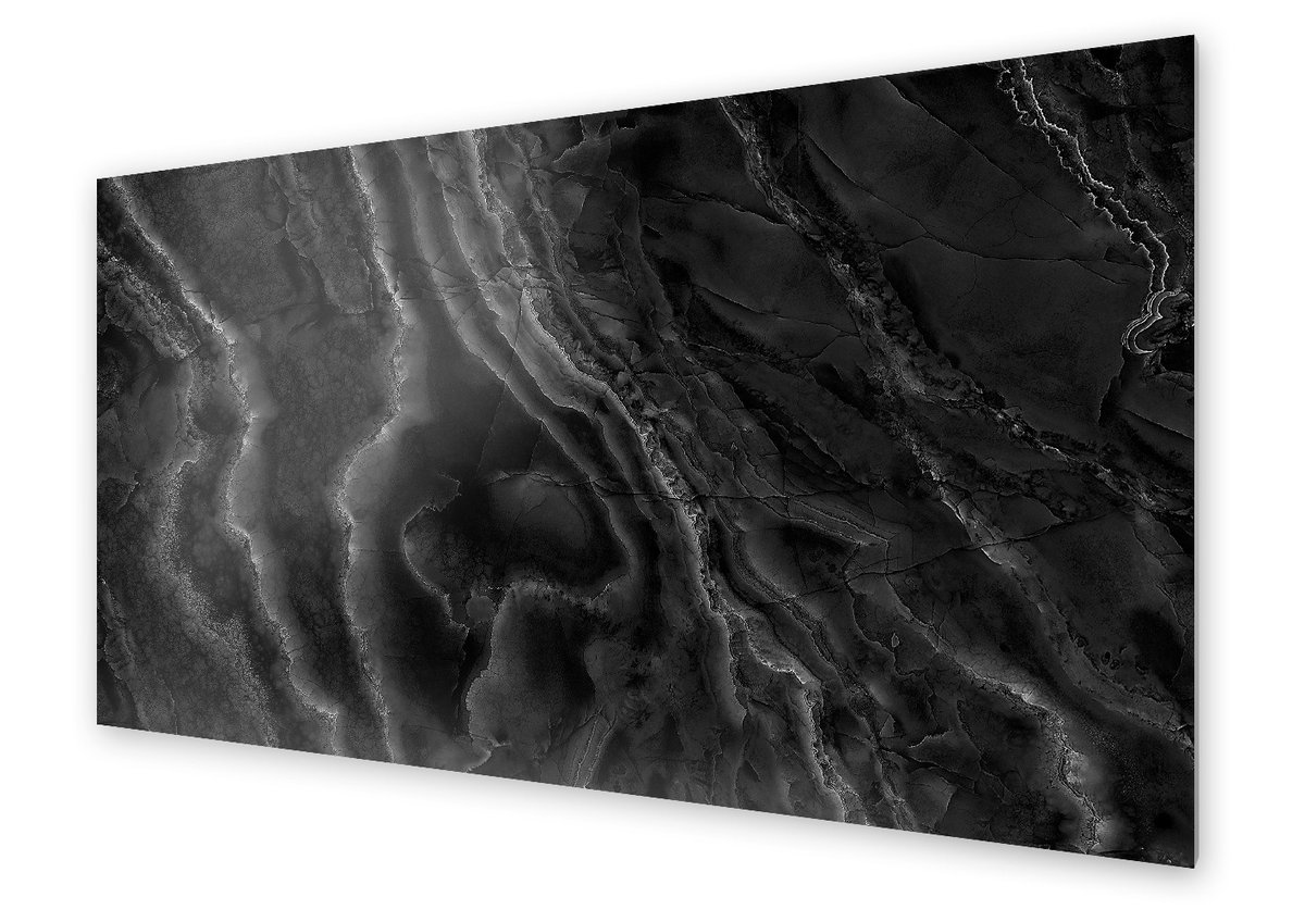 Panel kuchenny HOMEPRINT Czarna abstrakcja 120x60 cm