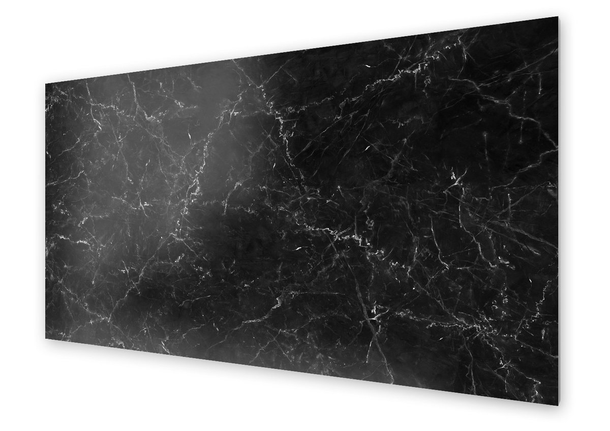 Panel kuchenny HOMEPRINT Klasyczny czarny marmur 120x60 cm