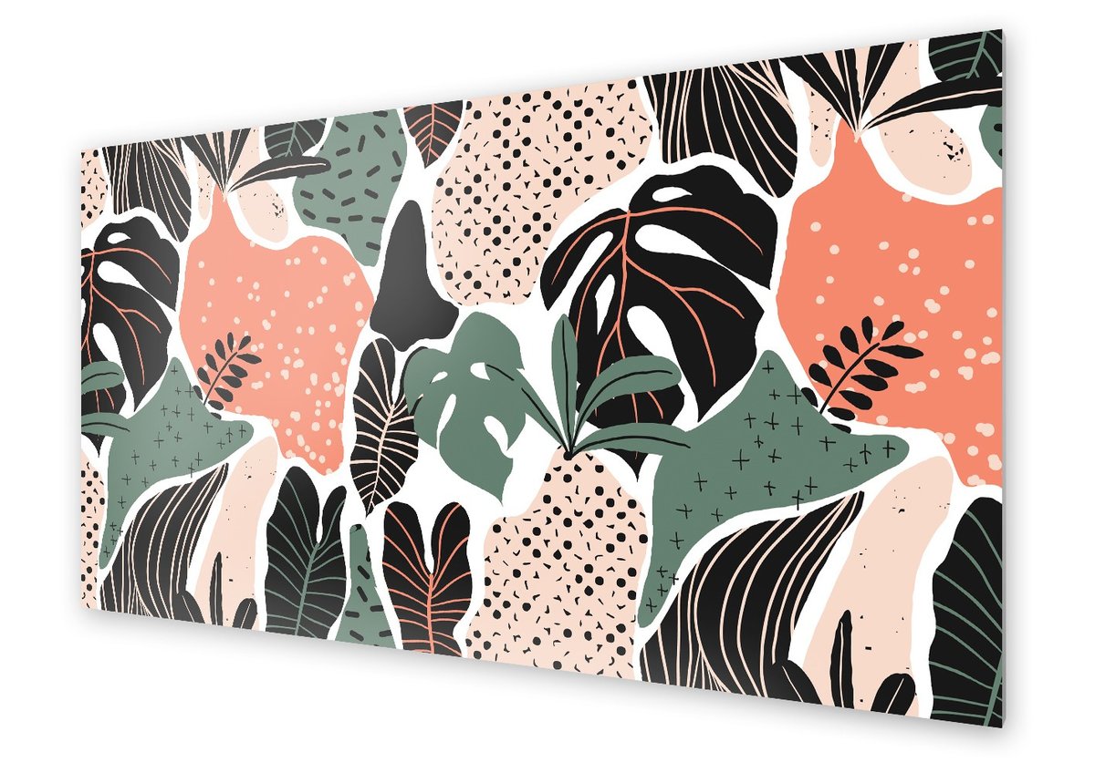 Panel kuchenny HOMEPRINT Fantazyjne tło tropikalne 140x70 cm