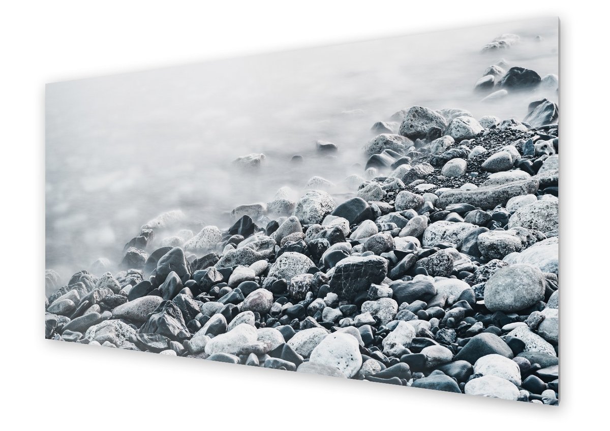 Panel kuchenny HOMEPRINT Kamienisty brzeg morza 125x50 cm