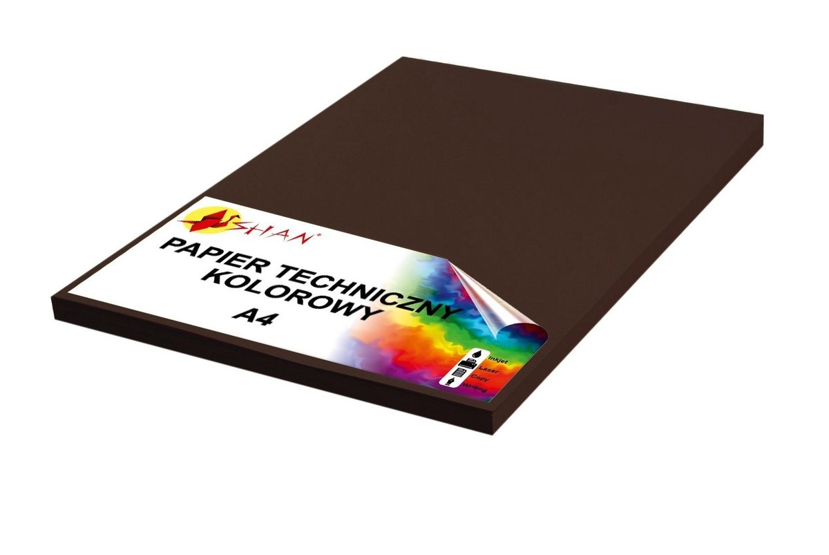 Papier techniczny A4 160g brązowy ciemny3 50 arkuszy