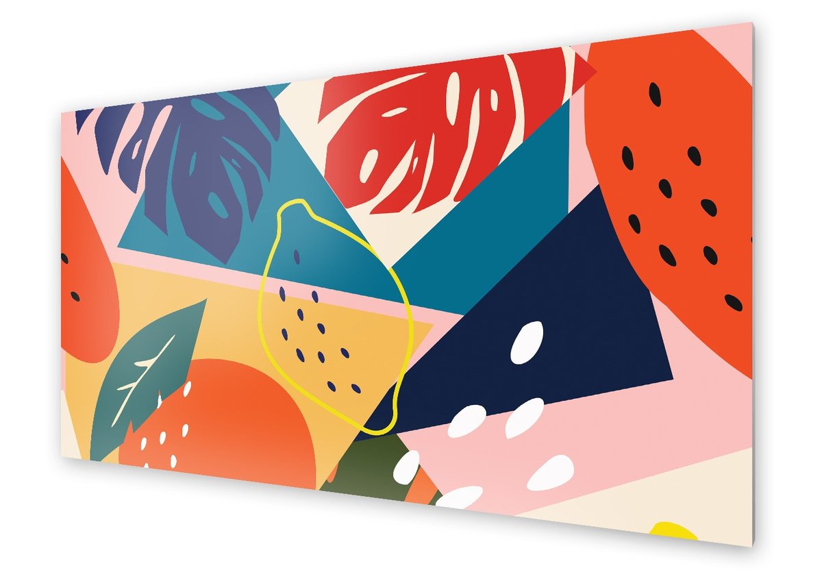 Panel kuchenny HOMEPRINT Nowoczesne wzór owocowy 120x60 cm