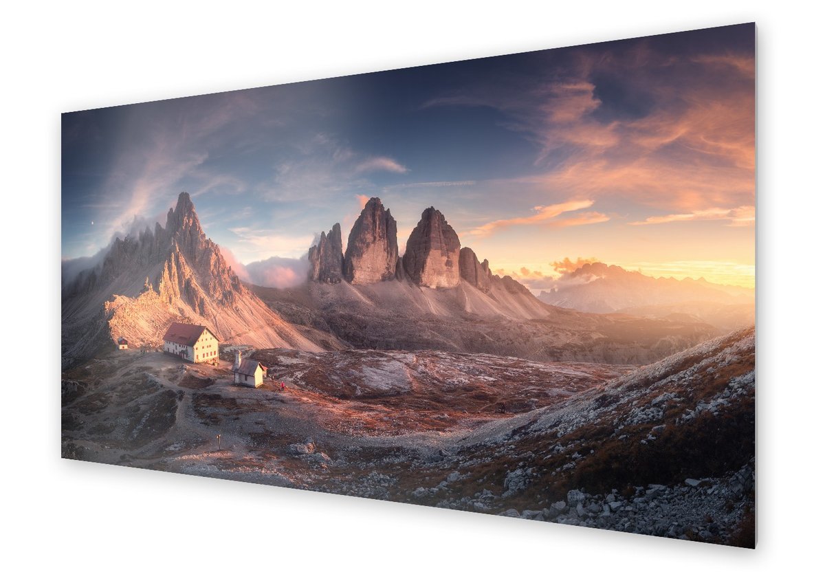 Panel kuchenny HOMEPRINT Krajobraz na górską dolinę 120x60 cm