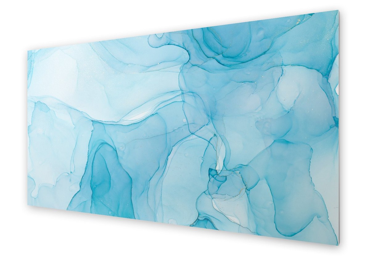 Panel kuchenny HOMEPRINT Nowoczesne niebieskie tło 140x70 cm