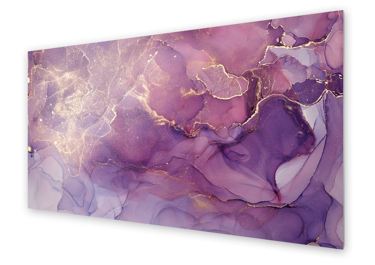 Panel kuchenny HOMEPRINT Nowoczesne tło fioletowe 125x50 cm